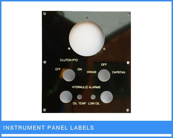 Instrument Panel Labels