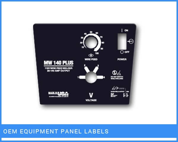 OEM Equipment Panel Labels