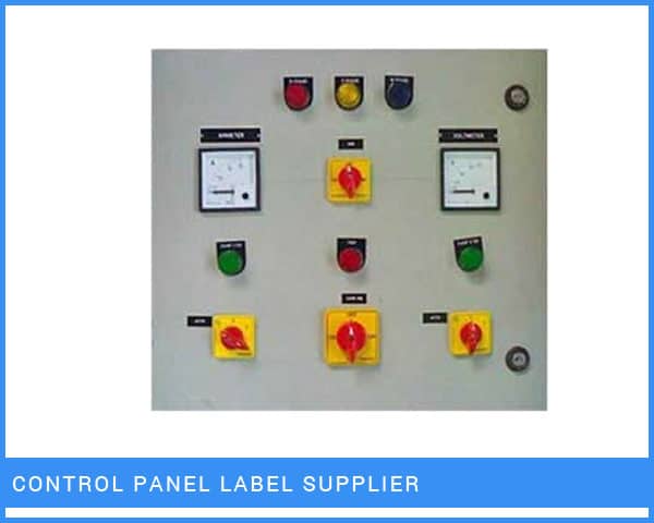 Control Panel Labels Manufacturer